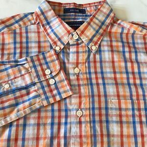Saddlebred Poly/Cotton Button Down Shirt Mens M
